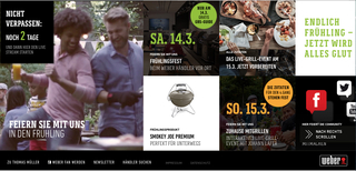 Weber Grill  
Website  
Newsletter